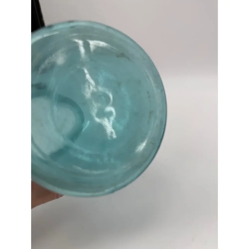 Vintage Blue Ball Perfect Mason Jar Aqua Glass Quart Canning Bottom Mark 2
